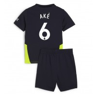 Manchester City Nathan Ake #6 Auswärts Trikotsatz Kinder 2024-25 Kurzarm (+ Kurze Hosen)